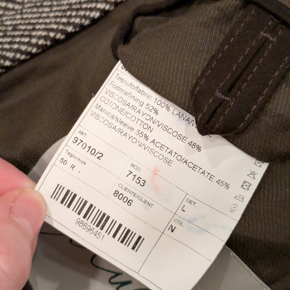 Ettra Wool Italian Overcoat Jacket With Detachable Zip In Size 50r - Picture 7 of 10